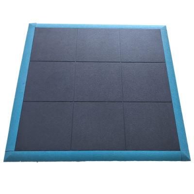 Rubber Anti Fatigue Mat Gym Exercise Flooring Garage Protective Playground Tile Flooring