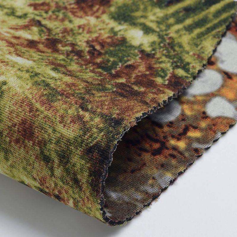 Custom-Made Printed Camouflage Patterned Nylon Fabrics Neoprene Rubber for Spearfishing