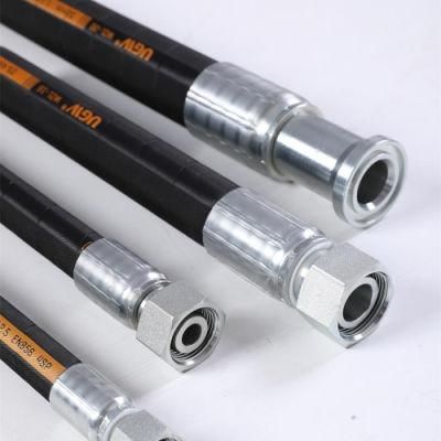 4 Steel Wires Reinforced DIN En 856 4sp/4sh High Pressure Hydraulic Hose with Msha Approved