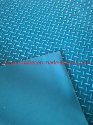 Industrial Shockproof Anti-Slip Diamond Willow Leaf Rubber Mat Rubber Sheet