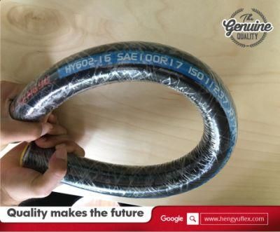 SAE R17 Flexible Weather Resistant Synthetic Rubber Hydraulic Hose