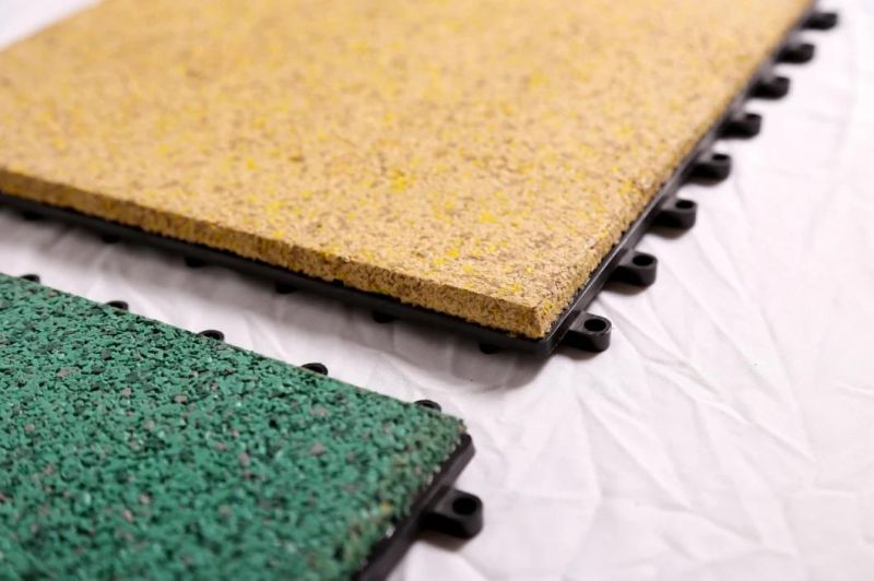 Green Compound EPDM Rubber Mats with Plastic Frame (A-DJ-29)
