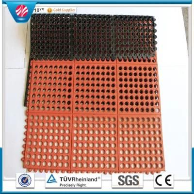 Hole Rubber Flooring Mat/Drainage Rubber Anti-Fatigue Mats