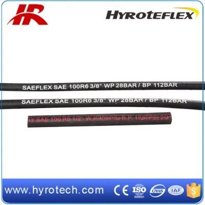 High Presure One or Two Textile Reinforced Hydraulic Hose SAE 100r6 R3 /DIN En854 1te 2te