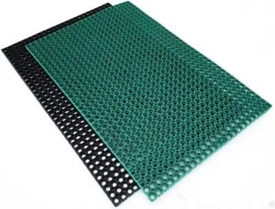 Drainage Anti Slip Rubber Hollow Mat for Outdoor Courtyard