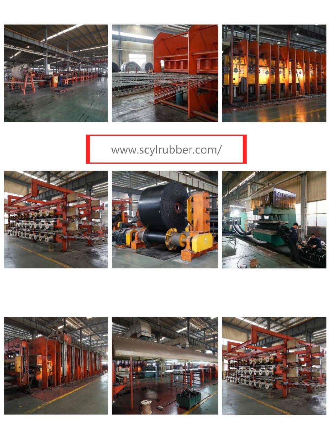 Steel Reinforced Steep Inclined Rubber Conveyor Belting with Sidewall for Indin Power Plants