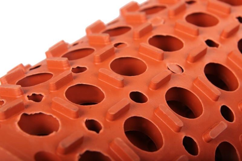Anti Fatigue and Anti Slip Oil Drainage Rubber Floor Mat with Connectors