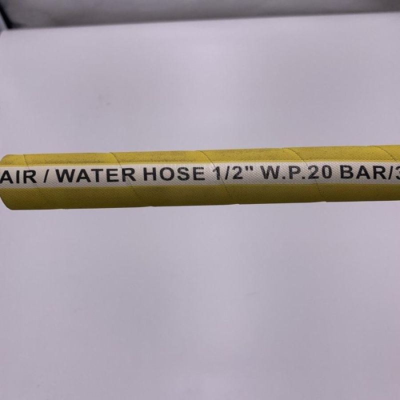 Smooth Surface Air Rubber Hose with Textile Braided