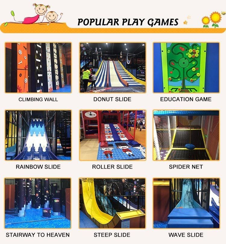 Colorful Soft Indoor Playground Sponge Mat with PVC Cover