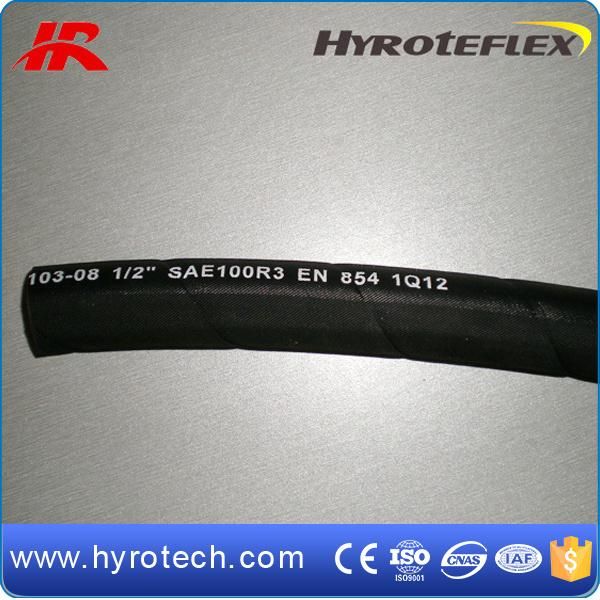 Hydraulic Hose Flexible Fiber Reinforced Rubber Hose SAE 100r3 /R6