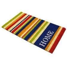 Printed Non-Slip Bath Door Mat, PVC Fabric Rubber Door Mat