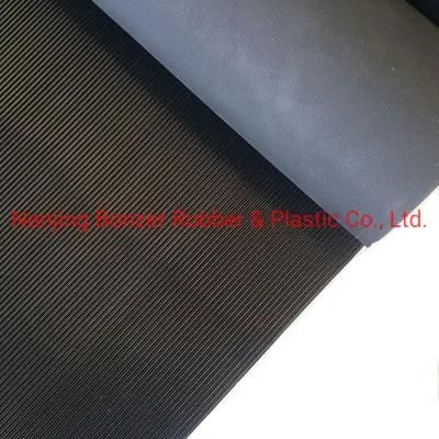 SBR/Nr Fine Ribbed Rubber Mat Corrugated Rubber Sheet