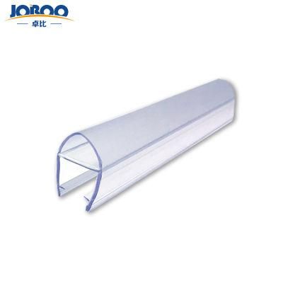 Translucent Vinyl Bulb Shower Door Seal Strip for 3/8&quot; Glass
