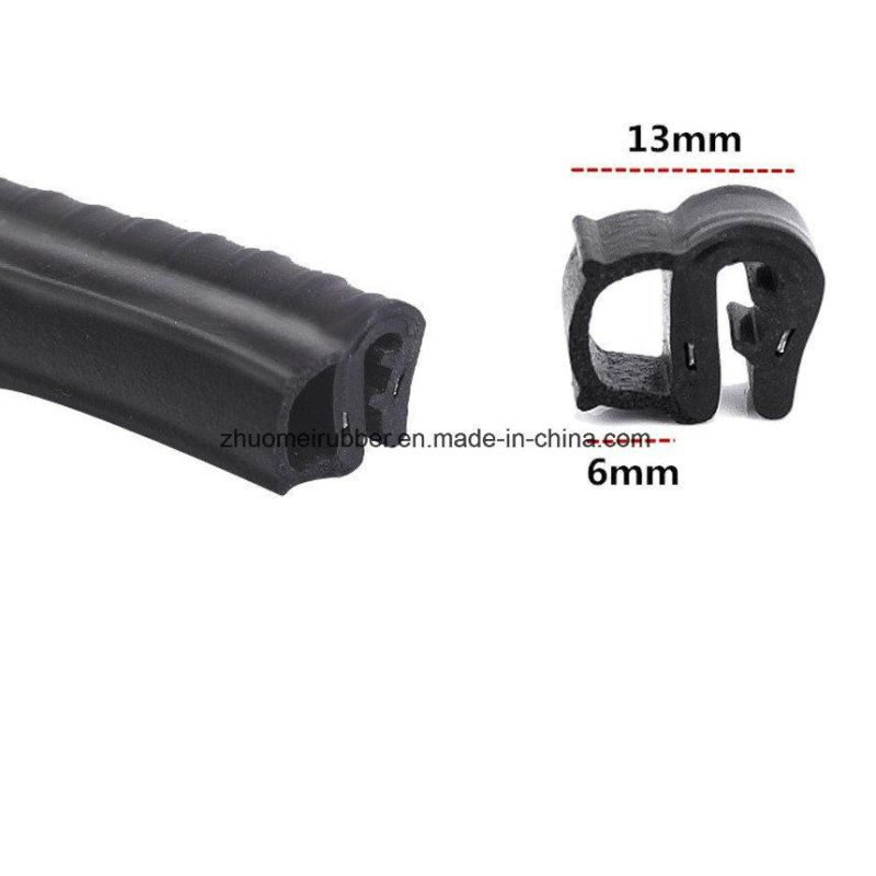 Steel Clip Reinforced Rubber Edge Trim Seal