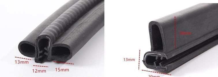Top/Side Bubble EPDM Co-Extruded Profile Rubber Trim Seals for Automotive