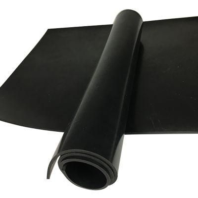 Black Smooth 1mm-50mm Industrial Rubber Floor Mat SBR Rubber Sheet in Roll
