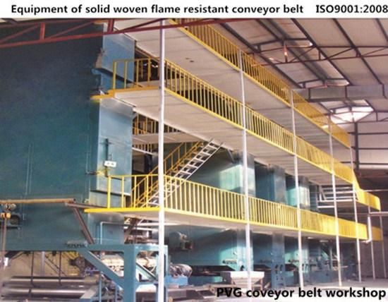 Pvg Solid Woven Fire Resistant Conveyor Belting