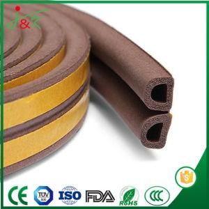 Self Adhesive Rubber Double Bulb Foam Seal for Door and Window (D model)