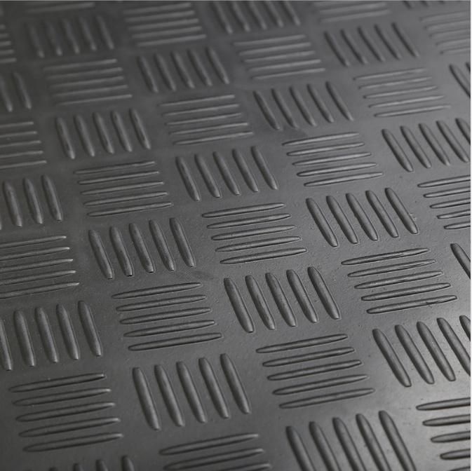 Checker Plate Rubber Mating Corrugated Rubber Sheet for Industry