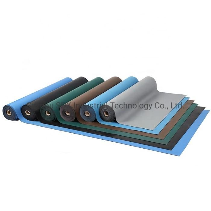 2mm Blue Anti-Static Grounding Mat ESD Table Rubber Workbench Matting Roll Antistatic ESD Mat for Cleanroom