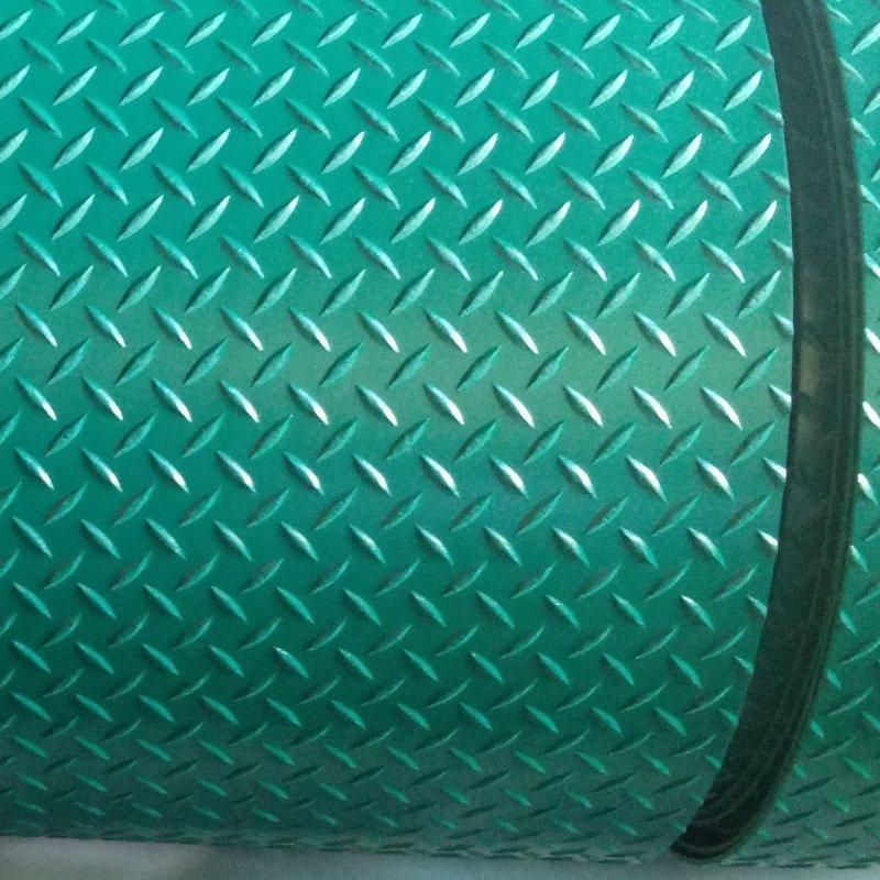 Factory Manufacture Green Non -Slip Diamond Rubber Plate/Matting
