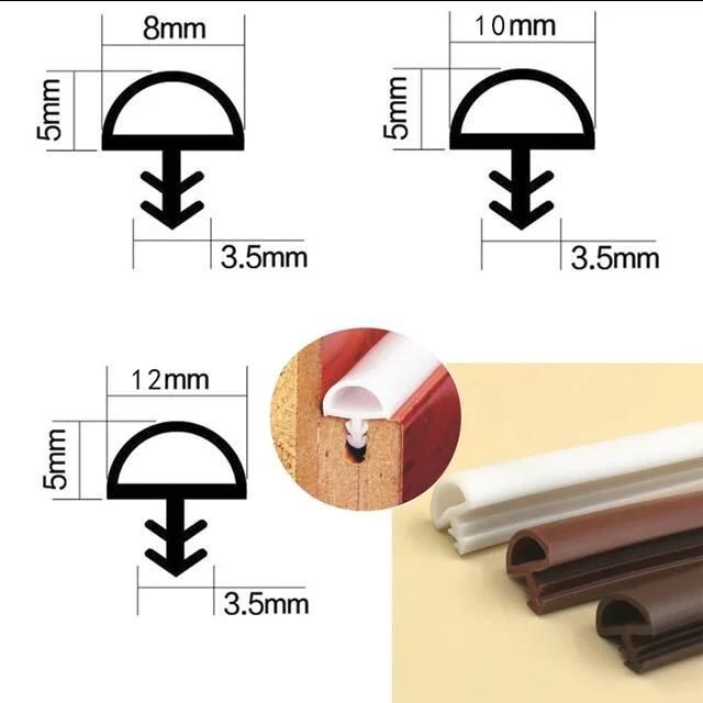 Slot Bulb Type Wooden Door Seal