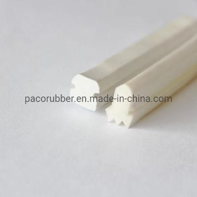 Customized White Silicone Foam Sponge Mousse Rubber Seal Strip Silicone Foam Strip