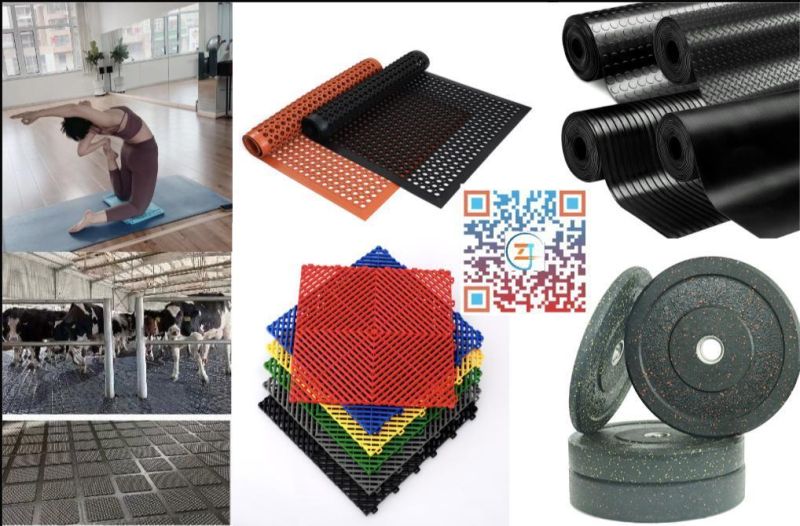 Industrial Anti Fatigue Mat Rubber Bubble Mats for Workshops/Workstation/Standing Area Floor Mats
