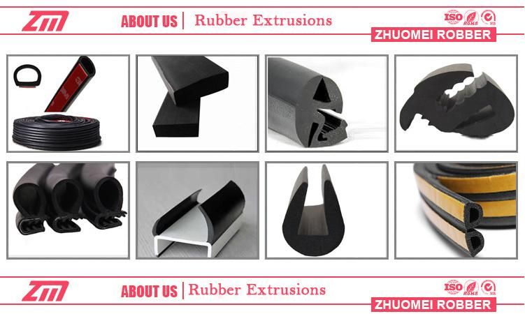 Grey Color PVC Rubber Bottom Door Sweep Seal