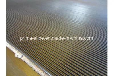 Fine Ribbed Rubber Mat Made of Synthetic Rubber