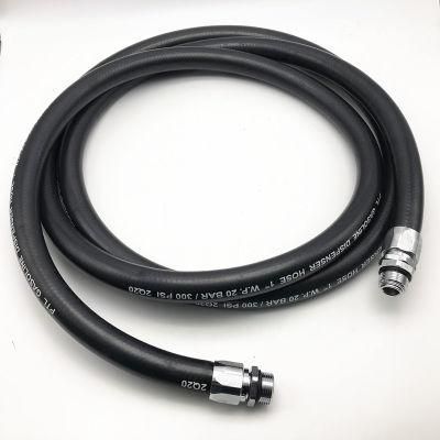 Ozone / Aging Resistant Hardwall Rubber Petrol Hose for Petrol Stations