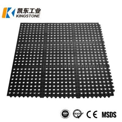 5% Discount China Manufactory Anti-Fatigue Drainage Kitchen Rubber Mat Interlocking Mat