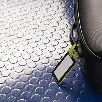 Natural Rubber Round Dot Floor Mat Wood Look Rubber Flooring