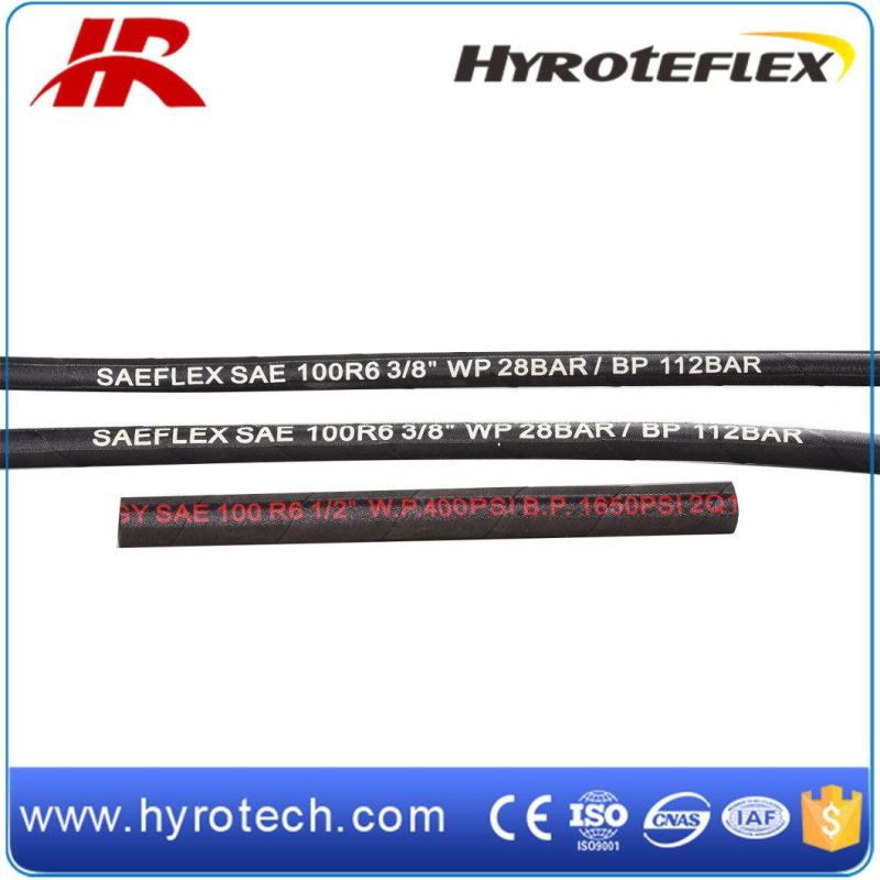 One Fiber Braided High Pressure Oil Hose DIN En 854 1te/ SAE 100r6