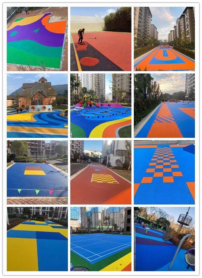 EPDM Rubber Granules Kindergarten Plastic Runway Walking Sidewalk