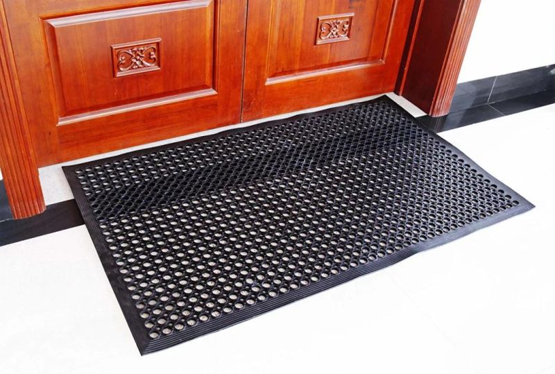 Wholesale Rubber Safety Mat Anti Fatigue Kitchen Flooring Drainage Hole Mat