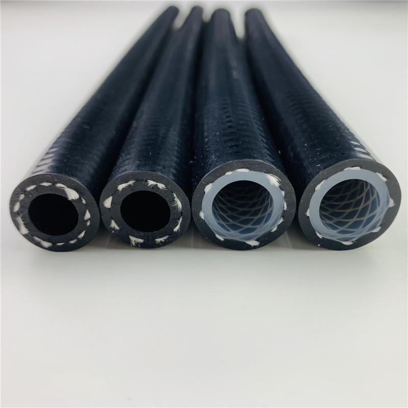 Braided Hoses Odorless Black Double Braid Reinforced Silicone Tubing