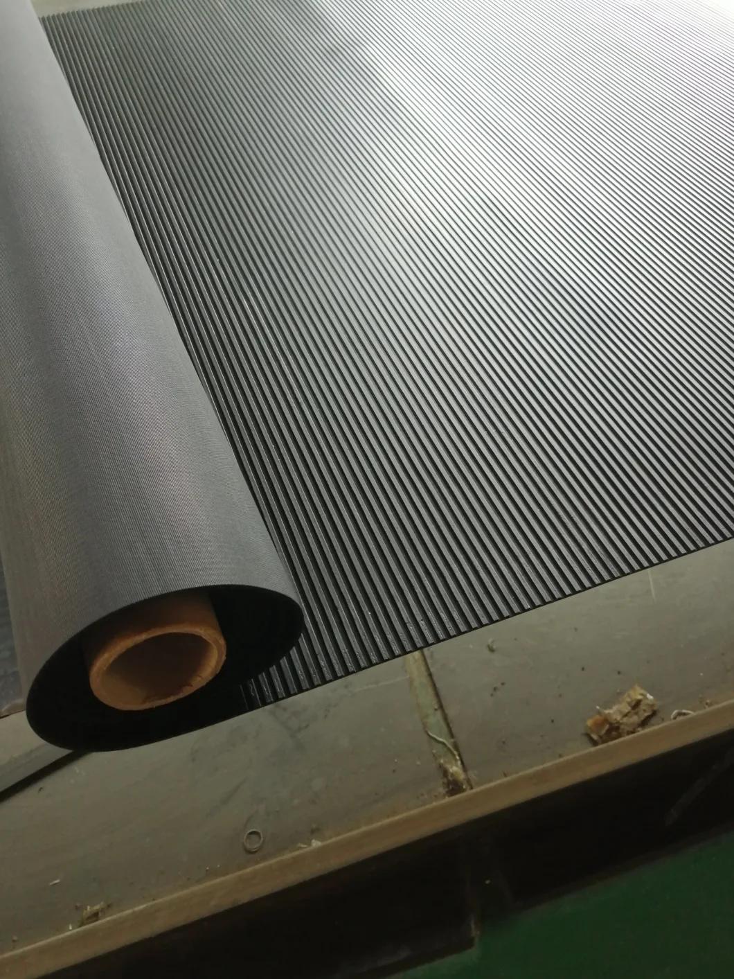 Anti Slip Fine Ribbed Rubber Matting Roll for Truck