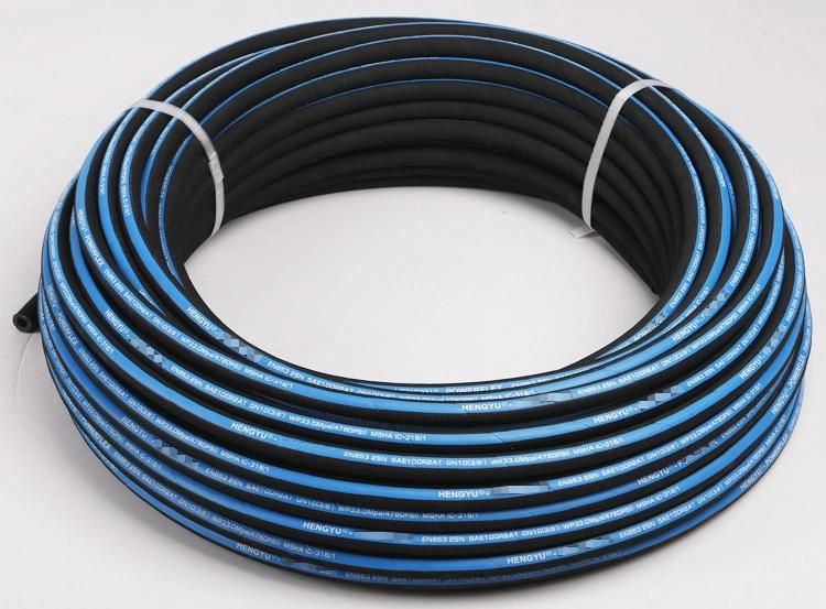 High Pressure 2 Inch Rubber Hose Trolley En853 2sn Multi-Use Hydraulic Hose