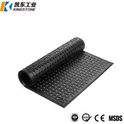 1/2&quot; Rubber Anti Fatigue Kitchen Perforated Rubber Mat with Holes