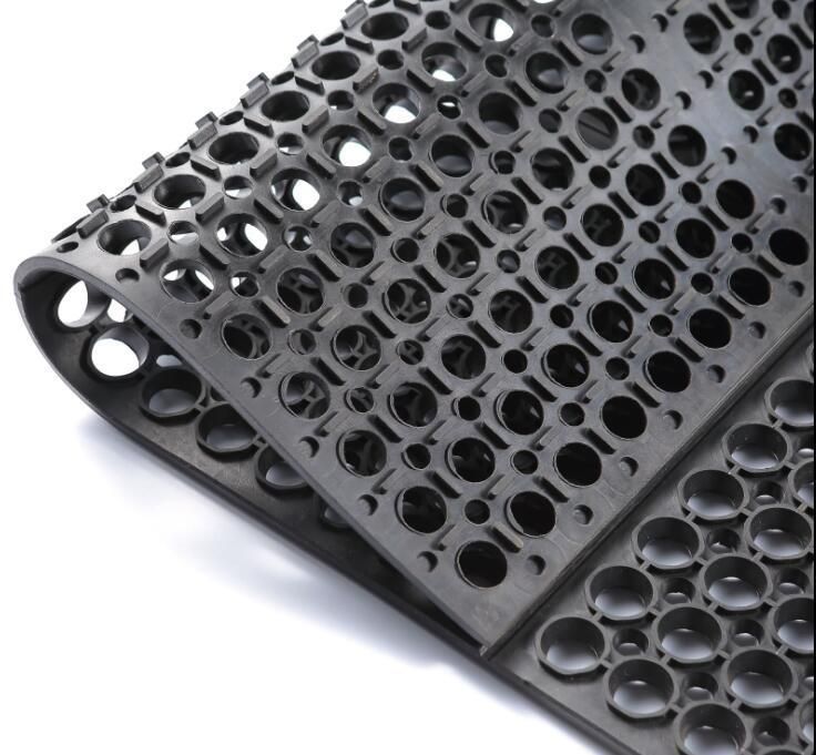 Oil Resistant Hotel Kitchen Rubber Floor Mat, Antibacterial Floor Mat