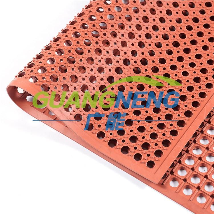 Hotel Anti-Fatigue Kitchen Rubber Mats with Hollow/Rubber Holes Mat