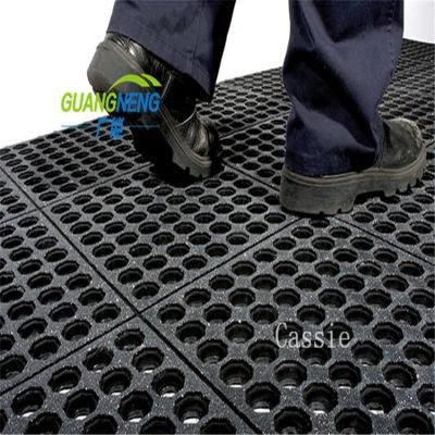 5&prime;&prime;*3&prime;&prime;anti-Slip Drainage Kitchen Mats Rubber Mat