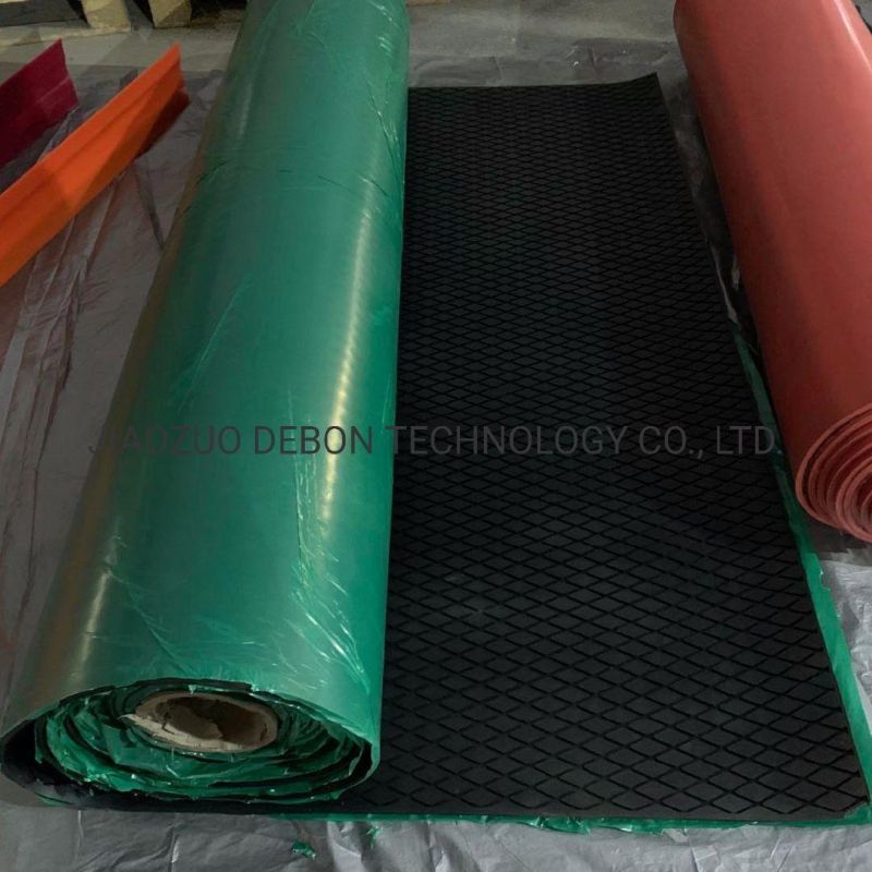Rubber Lagging Sheet Herrinbone Pattern Diamond Profile Rubber Lag