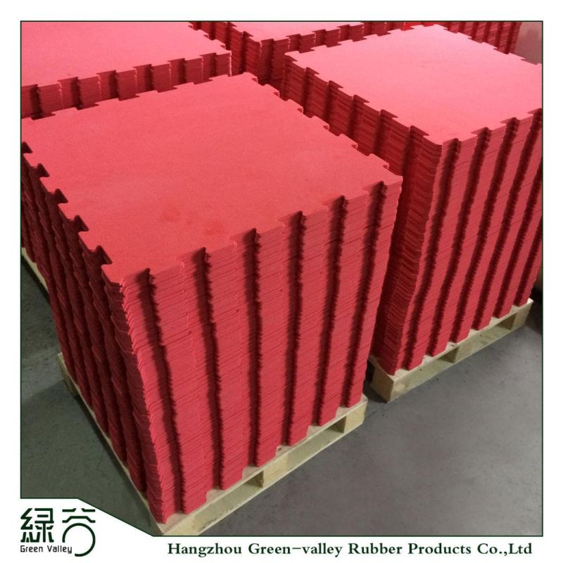 Shock-Reducing 1mx1m Interlocking Rubber Mats for Gym