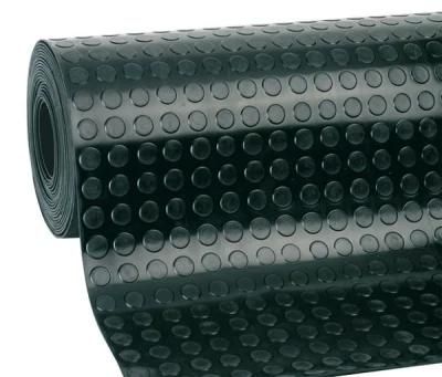 Round Button Rubber Mat Coin Stud Garage Flooring Mat