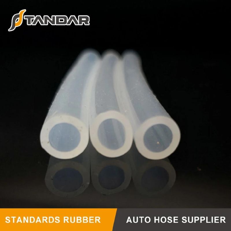 FDA Food Grade High Temp Soft Thin Wall Platinum Cured Clear Silicone Rubber Tubing