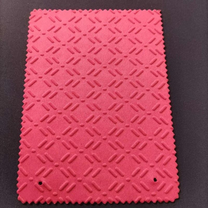 10 Designs Sharkskin Embossed Polyester Jersey Fabric Neoprene Foam