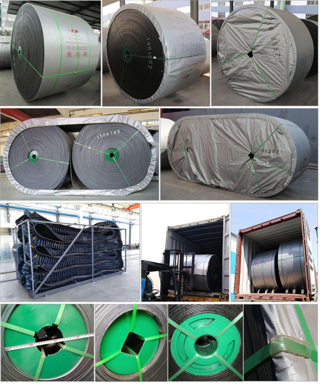 Customized Industrial Rubber Polyester Ep Conveyor Belting Factory (EP100-600)