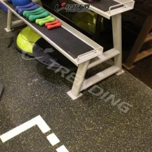 Indoor Shock Resistant Rubber Gym Flooring